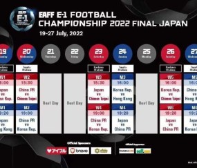 体育直播-2022东亚杯赛程敲定：中国男足7月20日首战韩国队